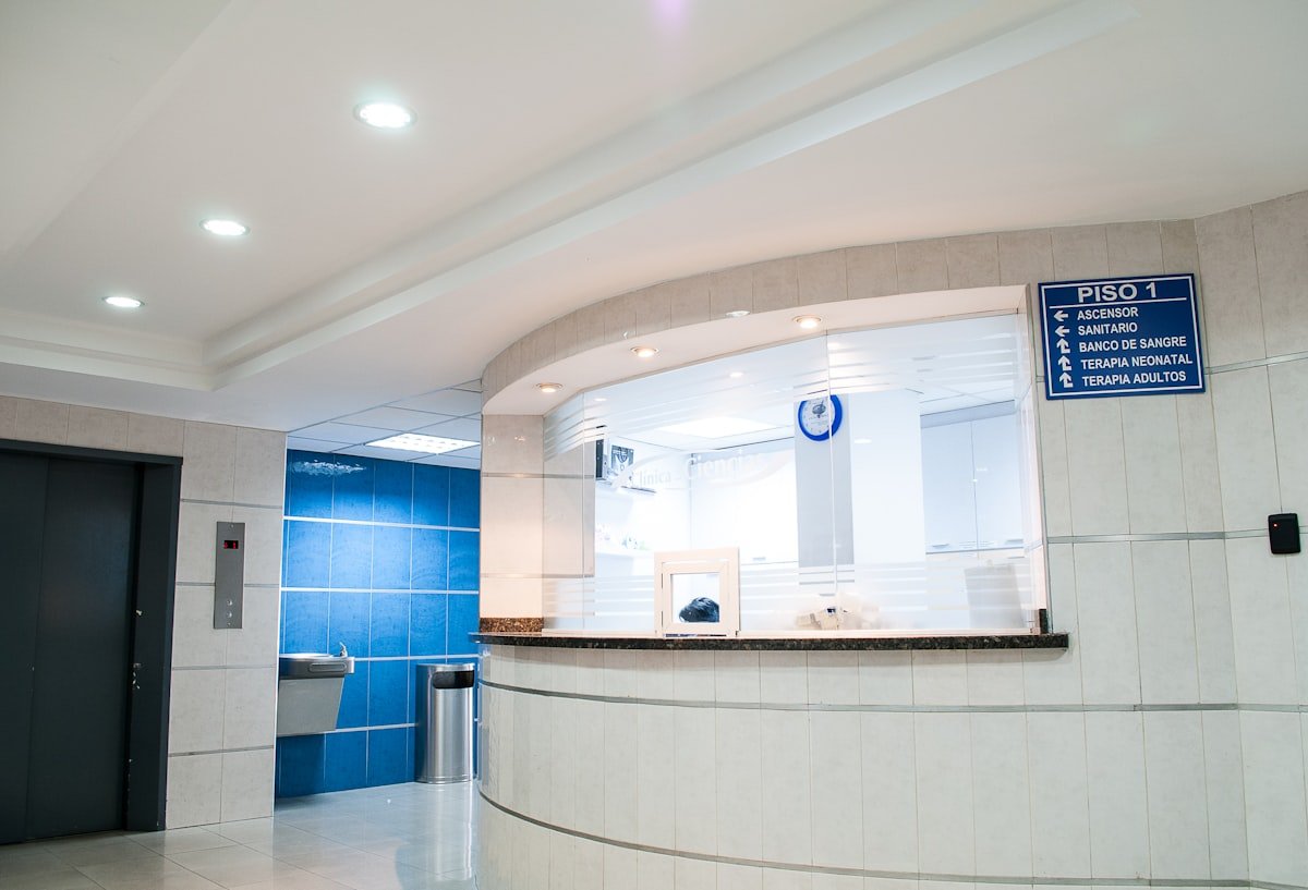 Modern dental treatment room with natural light